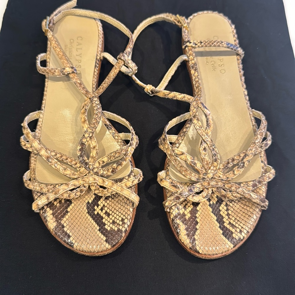 Calypso by Christiane Celle Lizard Sandal 36.5
